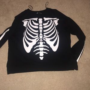 h&m skeleton sweatshirt